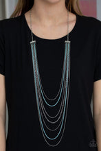 Load image into Gallery viewer, Radical Rainbows - Blue Women&#39;s Necklace
