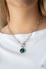 Load image into Gallery viewer, She Sparkles On - Green Women&#39;s Necklace

