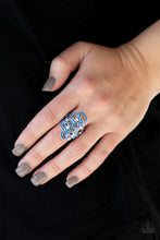 Load image into Gallery viewer, The Run-Around - Blue Women&#39;s Ring
