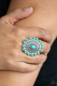 Mesa Mandala - Blue Women's Ring