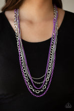 Load image into Gallery viewer, Industrial Vibrance - Purple Women&#39;s Necklace
