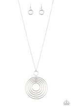 Load image into Gallery viewer, Running Circles In My Mind - Silver Women&#39;s Necklace
