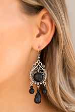 Load image into Gallery viewer, Stone Bliss - Black Women&#39;s Earrings
