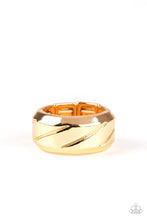 Load image into Gallery viewer, Sideswiped - Gold Men&#39;s Ring
