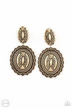 Load image into Gallery viewer, Ageless Artifact - Brass Women&#39;s Clip-on Earrings
