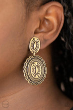 Load image into Gallery viewer, Ageless Artifact - Brass Women&#39;s Clip-on Earrings
