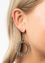 Load image into Gallery viewer, Sun Lounge - Silver Women&#39;s Earrings - Paparazzi
