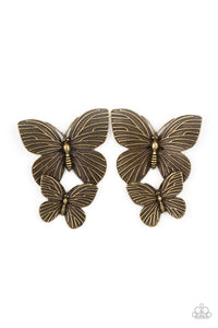 Blushing Butterflies - Brass- Paparazzi