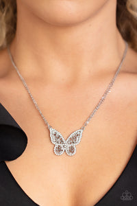 Baroque Butterfly - White - Paparazzi