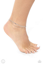 Load image into Gallery viewer, Glistening Gauge - Silver - Anklet - Paparazzi
