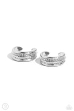 Load image into Gallery viewer, Serrated Season - Silver Ear Cuffs - Paparazzi
