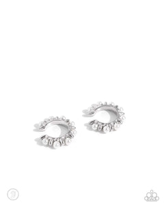 Bubbly Basic - White - Ear Cuffs - EMP 2024 EXCLUSIVE - Paparazzi