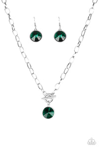 She Sparkles On - Green Women's Necklace